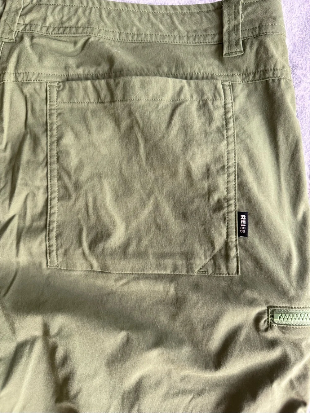REI CO-OP Trailmade Pants Men’s 38 x 32 Green Hiking Outdoor Gorpcore Nature